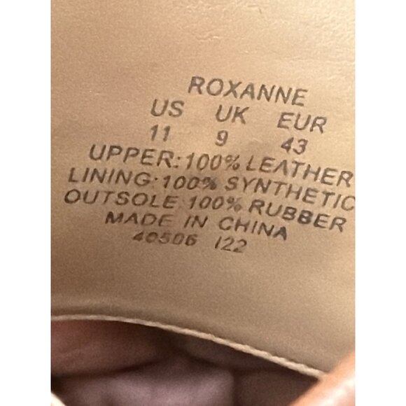 Lauren Ralph Lauren Roxanne Slide Sandals Polo Tan Leather Heel Size 11 NEW - Picture 8 of 15